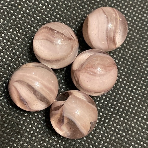 1 lb 3oz Miscellaneous colored glass marbles in small, Medium & large - Picture 8 of 16